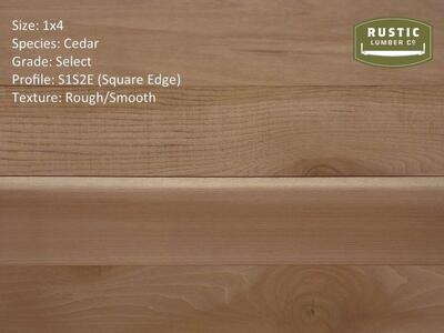 1x4, 1x6, 1x8, 1x10, 1x12 Cedar Trim