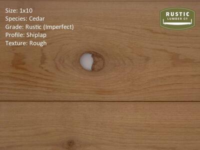 1x10 Cedar Shiplap