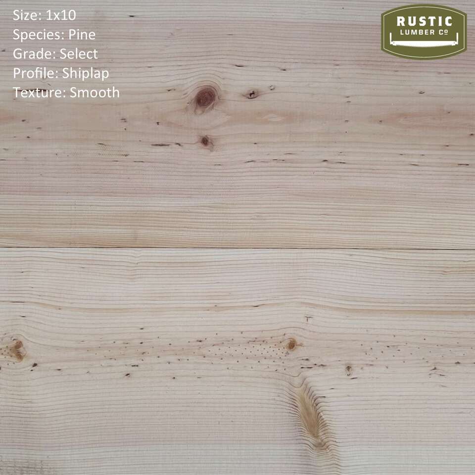 1x10 Pine Shiplap