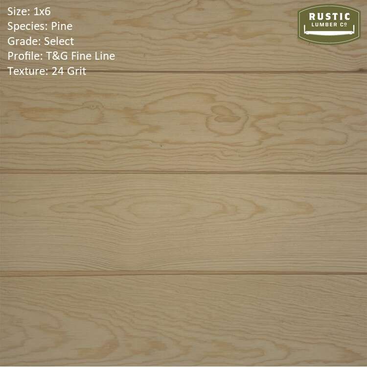 1x6 Pine T&G (Sanded)