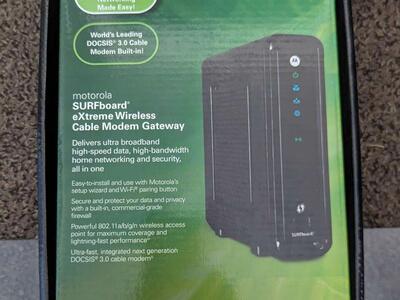 Motorola SBG6580 wifi router cable modem