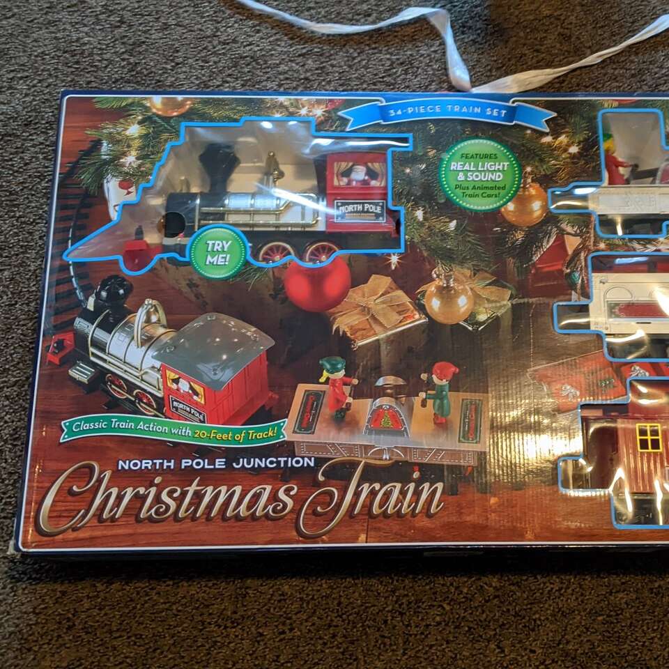 Christmas train, battery powered