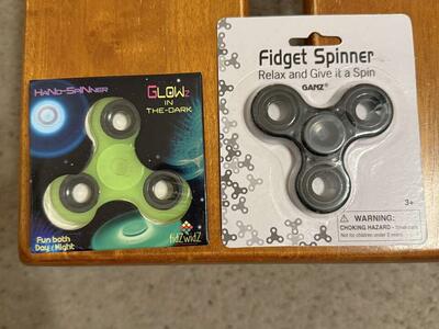 2 Brand New Fidget Spinner Toys