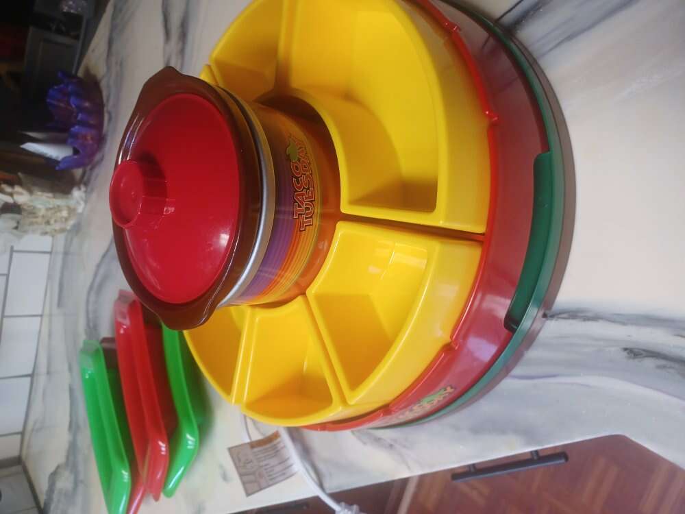 Lazy Susan taco holder