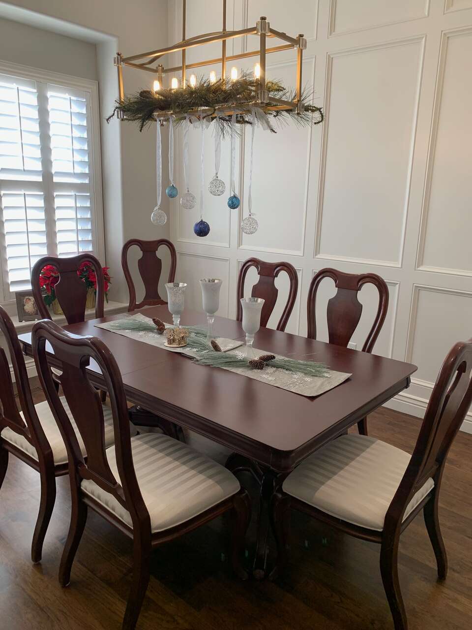 Cherry Wood Dining Set Furniture