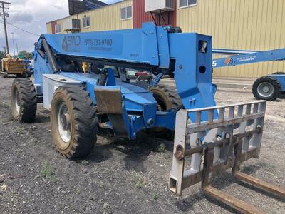 2008 GENIE GTH 1048 TELESCOPIC LIFT TELEHANDELER REACH LIFT FORK LIFT ENCLOSED CAB