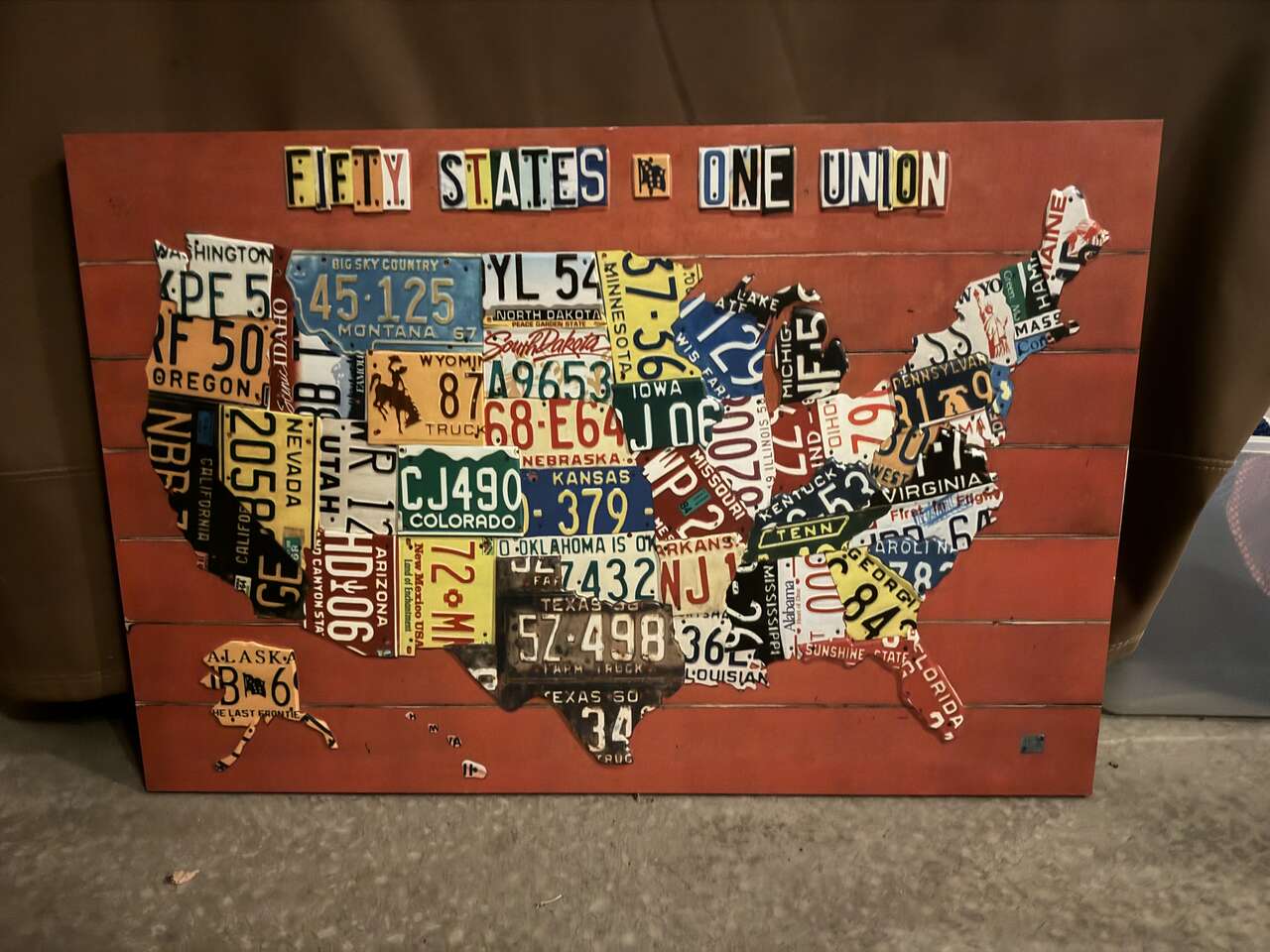 License plate room decor Furniture