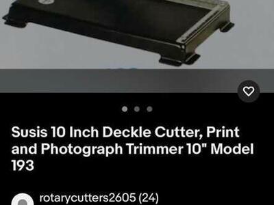 Susis 10 inch, cutter, prints, arts, and crafts