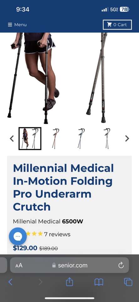 Precision In Motion, Under Arm Crutches