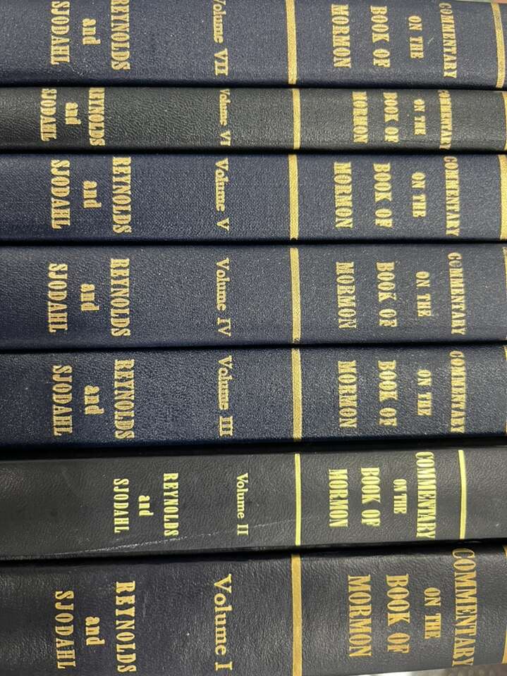 Commentary on the book of Mormon, leather, 1955