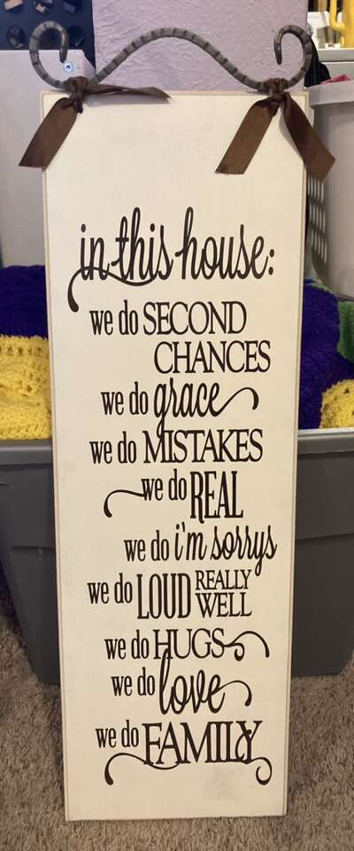 In This House Sign