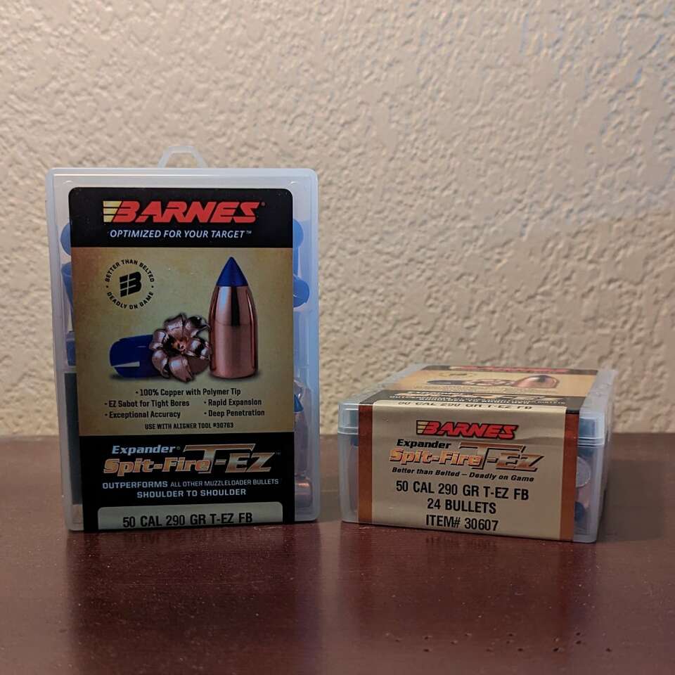 Barnes T-EZ 290 gr muzzleloader bullets w/aligner