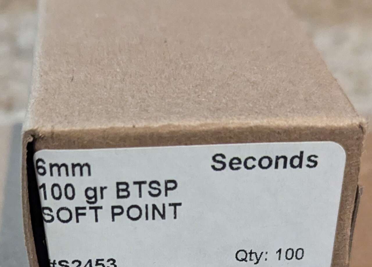 6mm BTSP bullets 100 gr