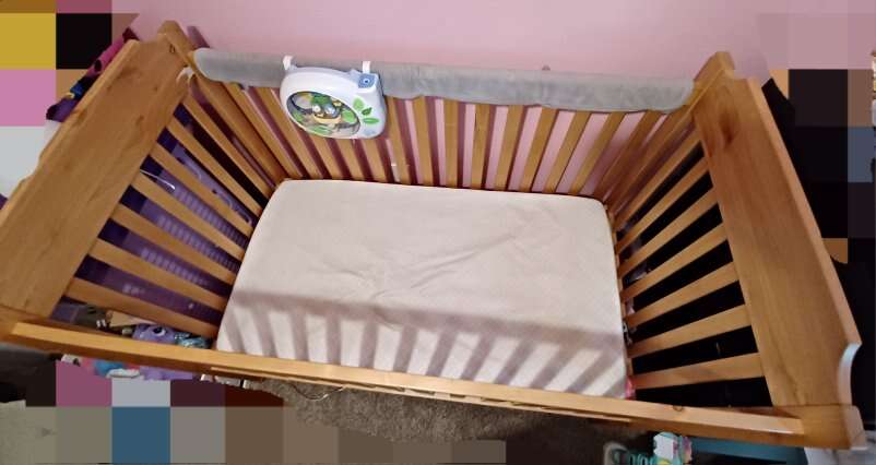 Crib with mattress