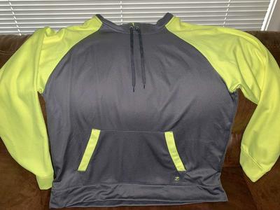 XL Neon/Gray Hoodie Polyester Energy Zone Brand