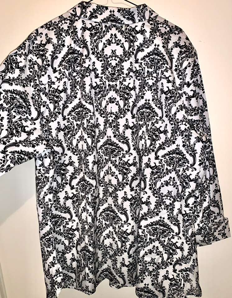 New No Tags Talbots Plus Sz 22 Pop-Over Top