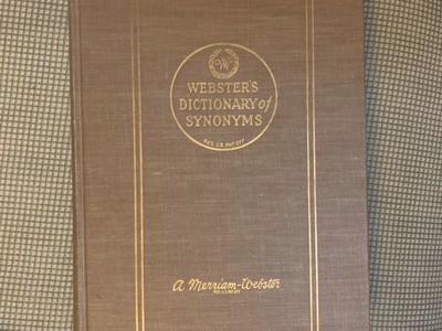 1951 First Edition Synonyms, Webster's Dictionary