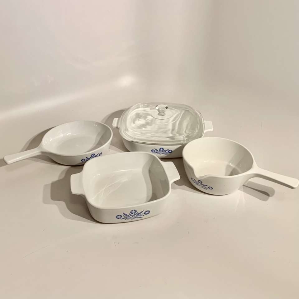 Blue Cornflower Corning Ware 6 Piece