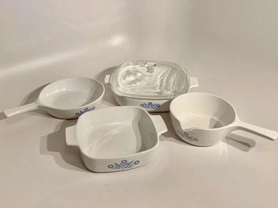 Blue Cornflower Corning Ware 6 Piece