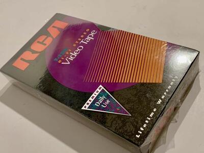New In Package VHS Tape RCA 2-6Hrs Hi-Fi Stereo