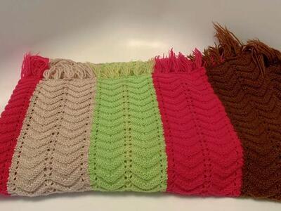 New Hand Crocheted Afghan Blanket Throw