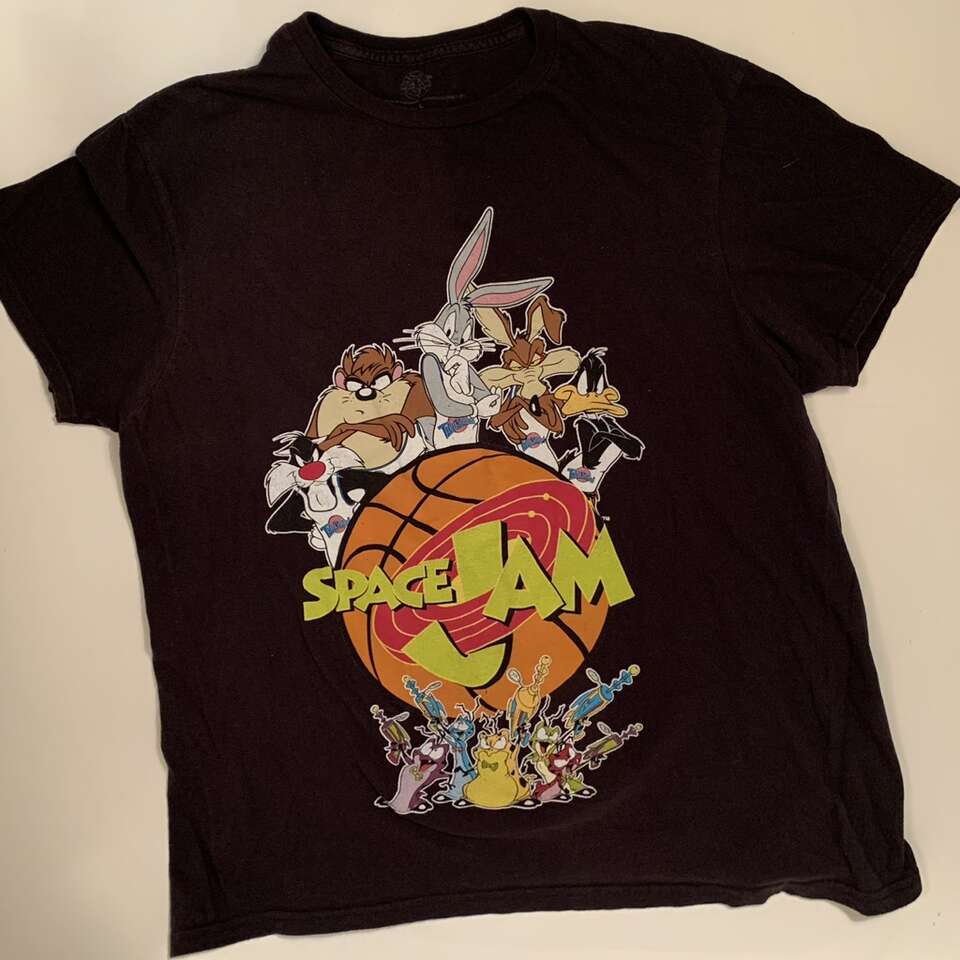 Space Jam T-Shirt Large 100% Cotton
