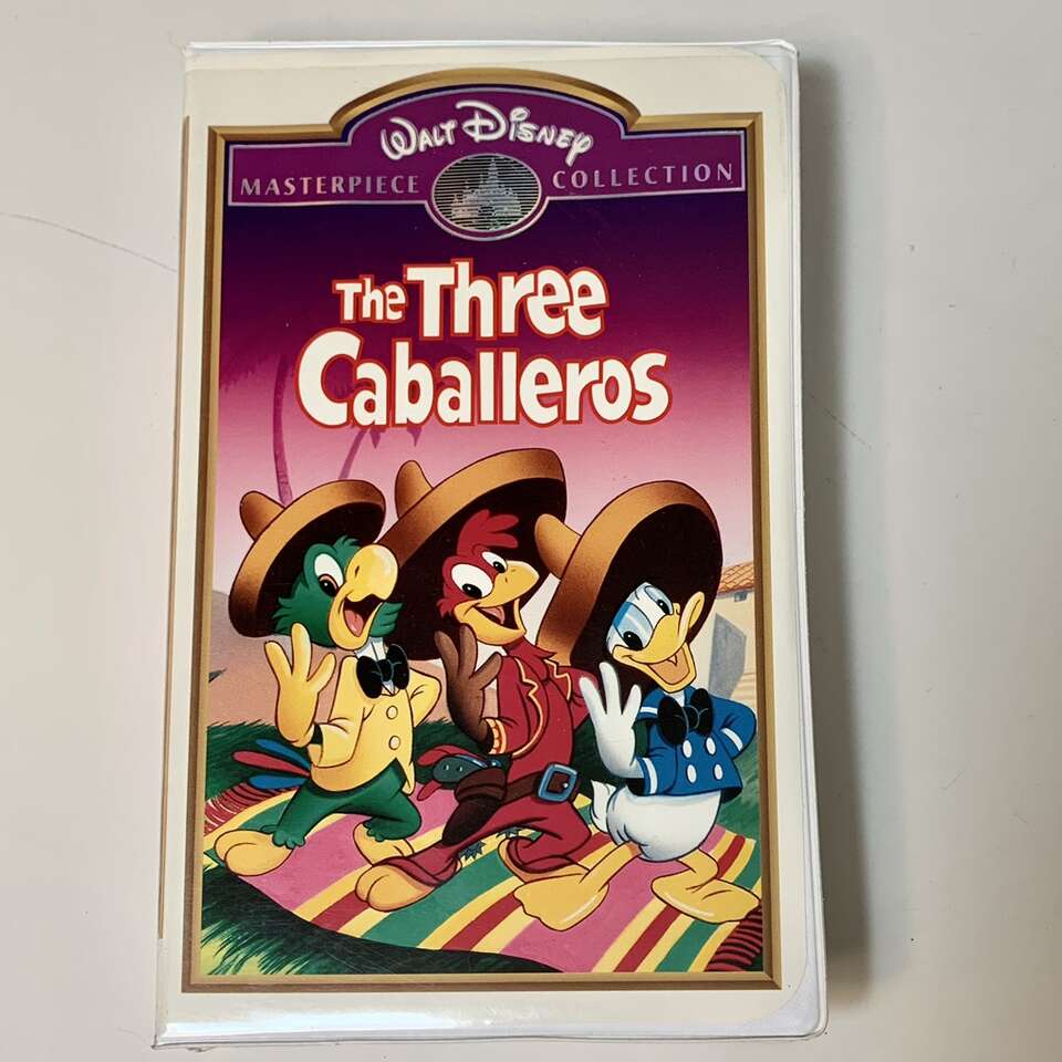 Disney The Three Caballeros On VHS Tape