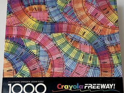 Vintage 1986 Springbok Crayola Freeway Puzzle