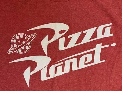 Disney’s Pixar Pizza Planet Men’s Large T Shirt