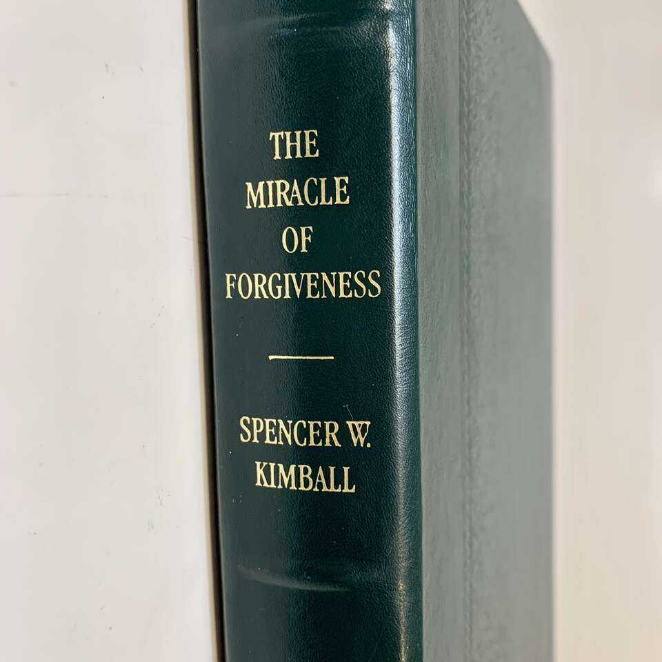 Leather Bound Book The Miracle Of Forgivness