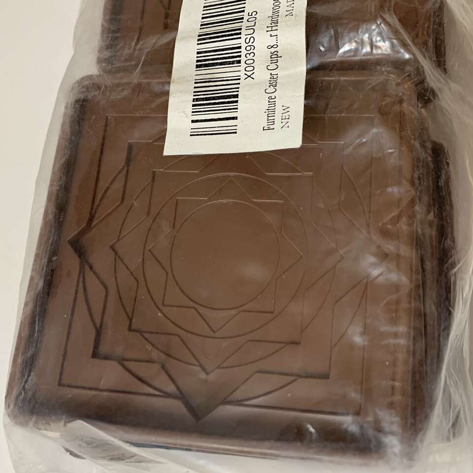 3X3 Caster Cups For Furnature On Hardwood