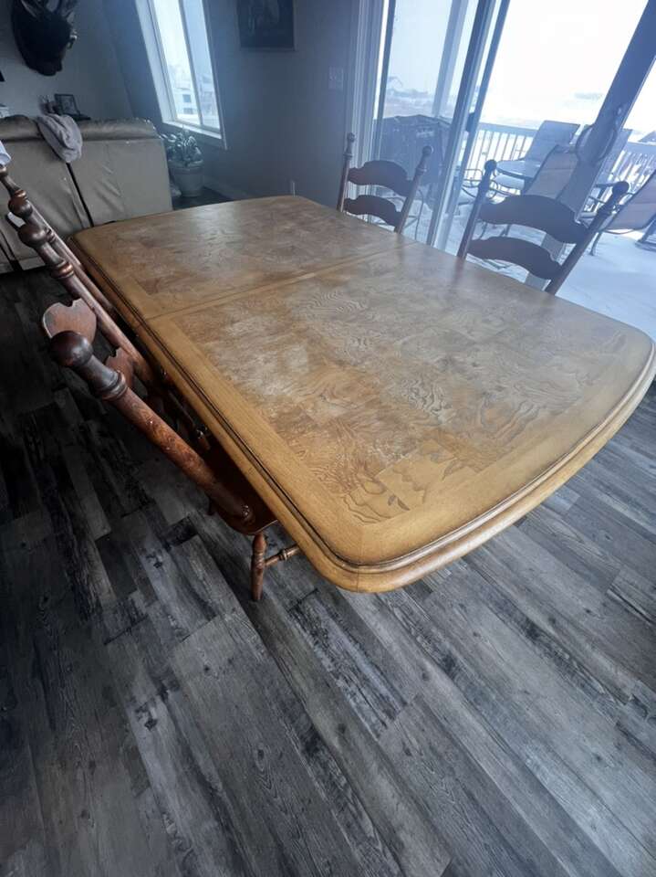 Solid Wood Dining Table and Chairs Furniture