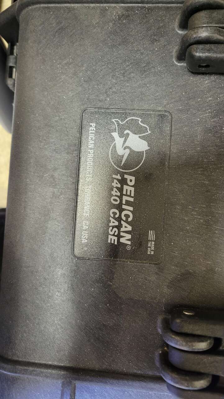 New Pelican 1440 Top loading Wheeled Case with Foam