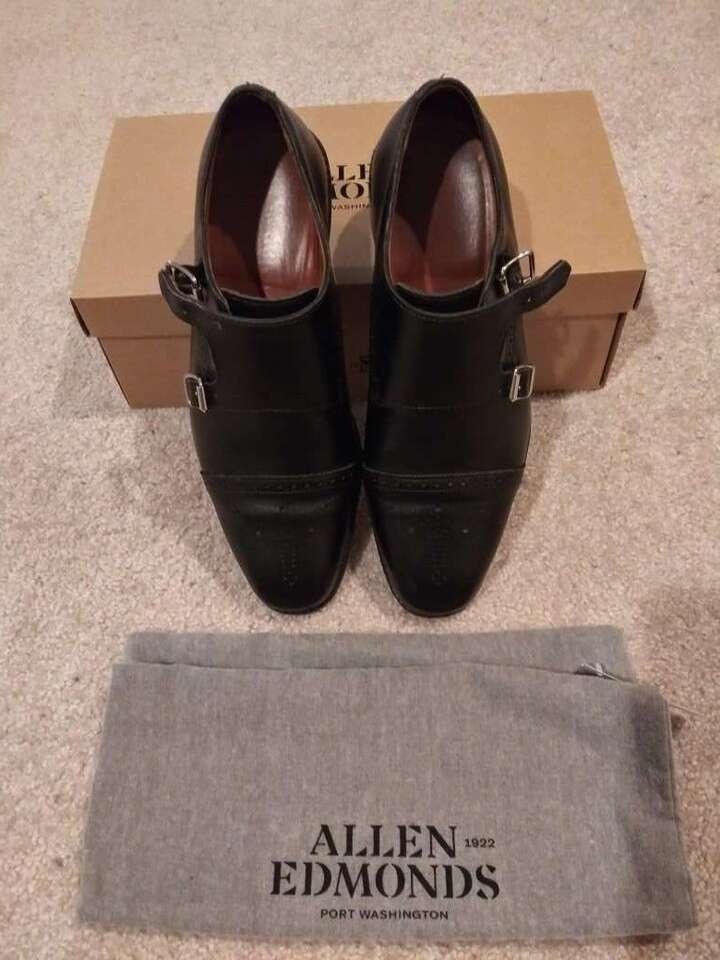 Allen Edmonds St. John's Double Monk Strap Shoes