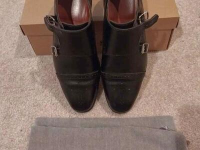 Allen Edmonds St. John's Double Monk Strap Shoes