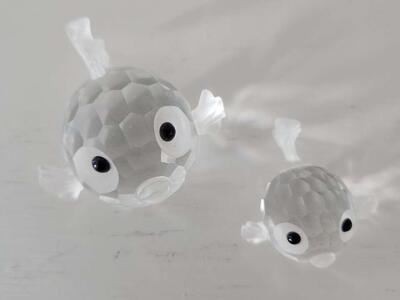 Swarovski Crystal Blowfish Pair