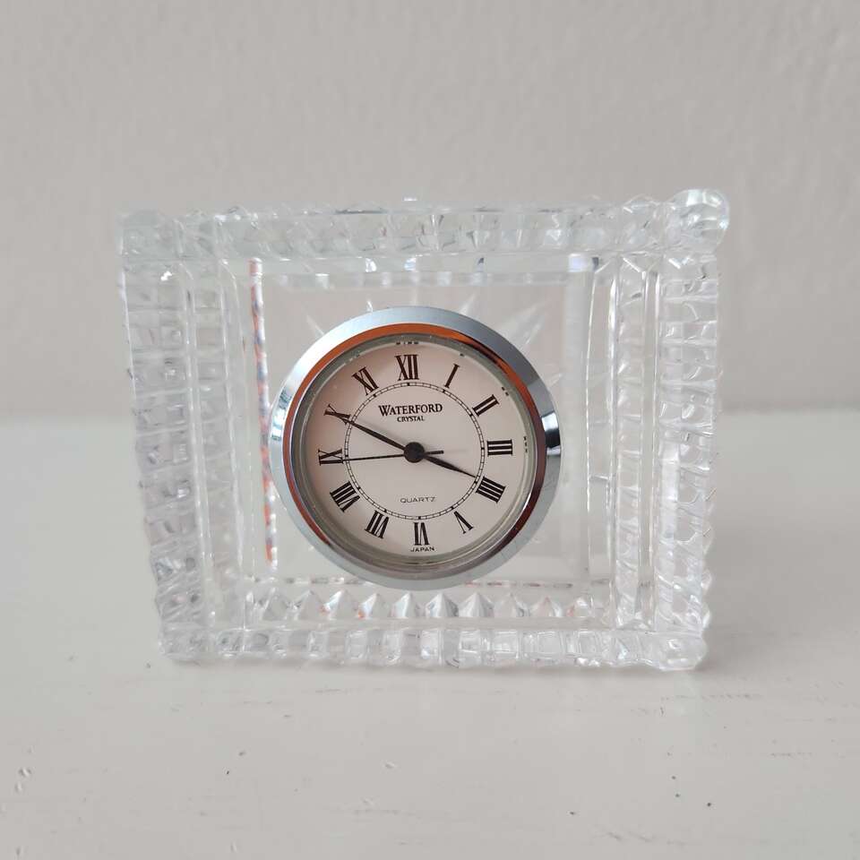 Waterford Crystal Small Rectangular Clock