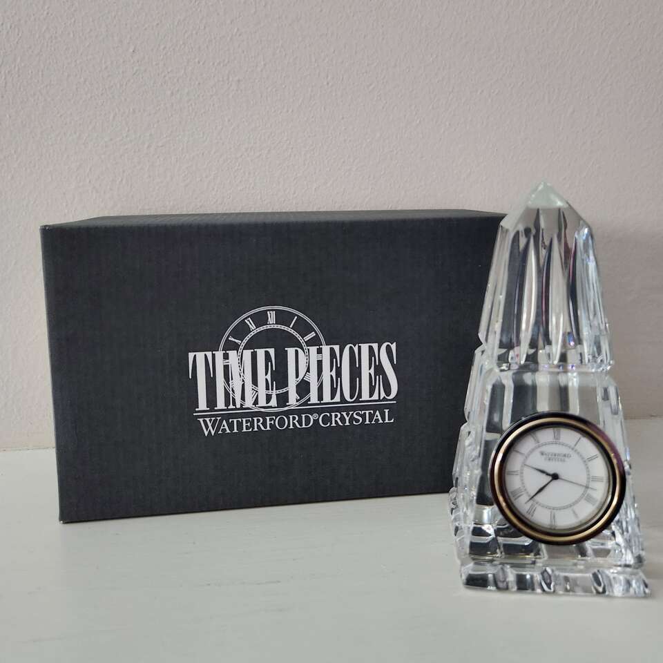 Waterford Crystal Obelisk Clock