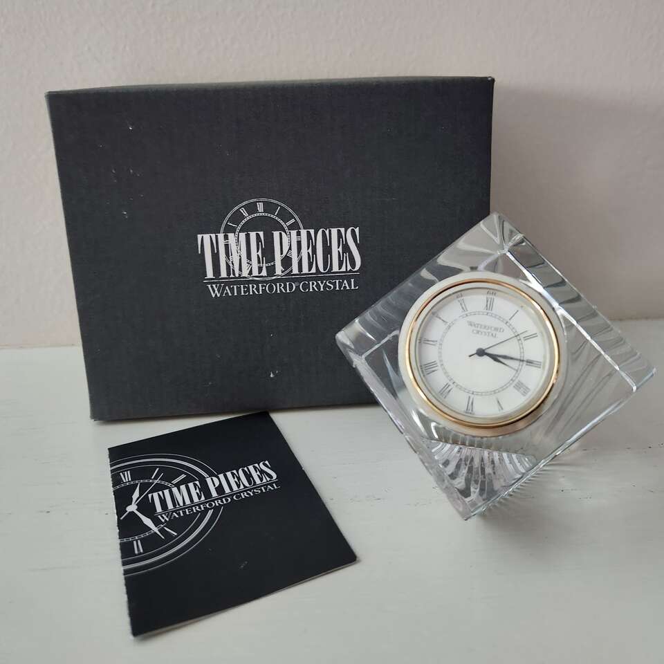 Waterford Crystal Cube Meridian Clock
