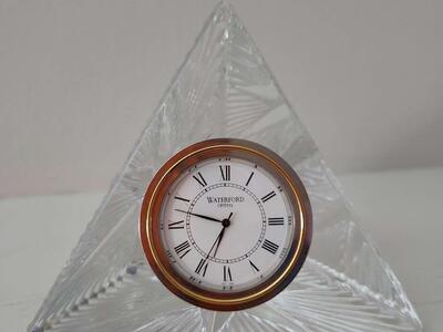 Waterford Crystal Pyramid Clock