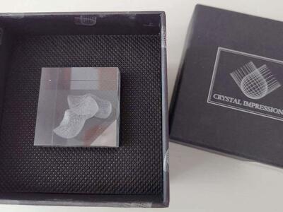 Crystal Impressions Pair of Clogs Paperweight