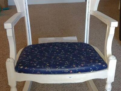 Vintage solid wood project rocking chair