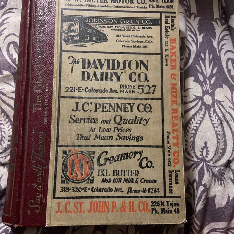 Colorado Springs POLK’S City Directory , 1931