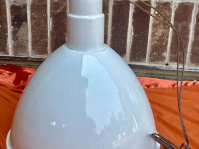 Vintage SMOOT-HOLLMAN Porcelain Metal Light Fixt