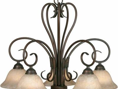 Golden Lighting Homestead Collection Lights Chandelier and Over-the-Counter Pendants