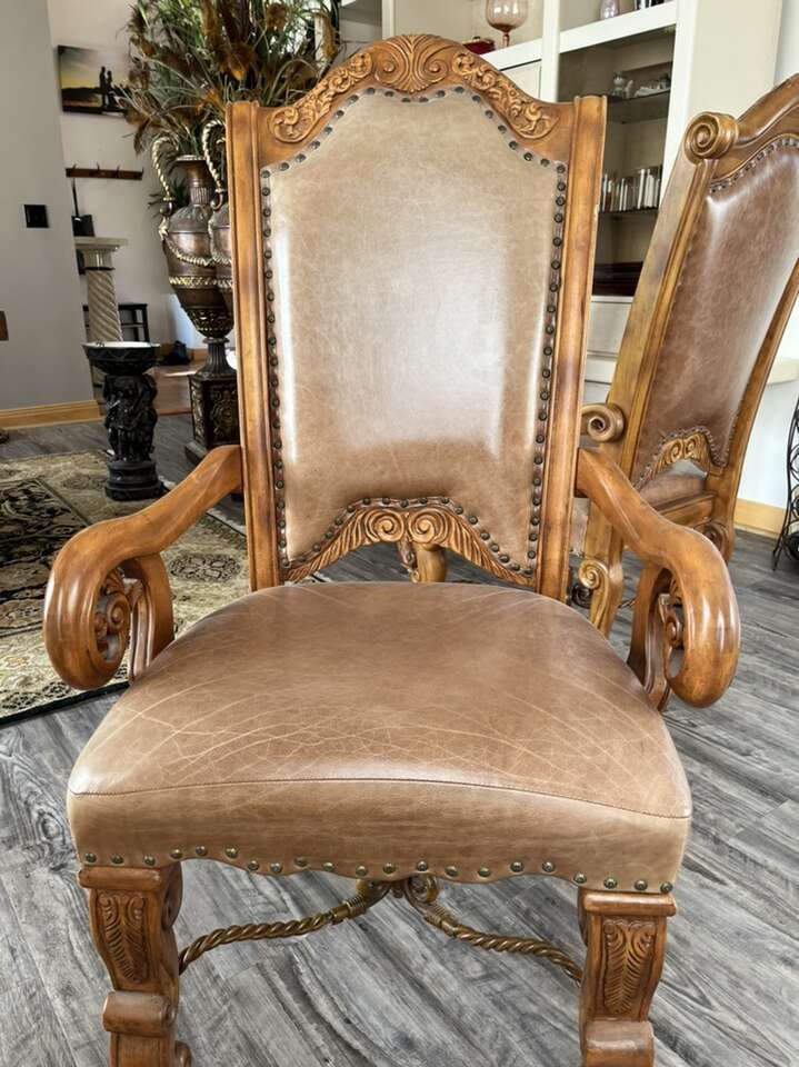 Heavy Duty Leather Dining Chairs Furniture