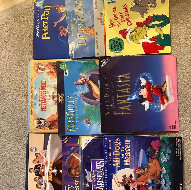 Disney And Others Laserdisc Movies $4 Each Laser