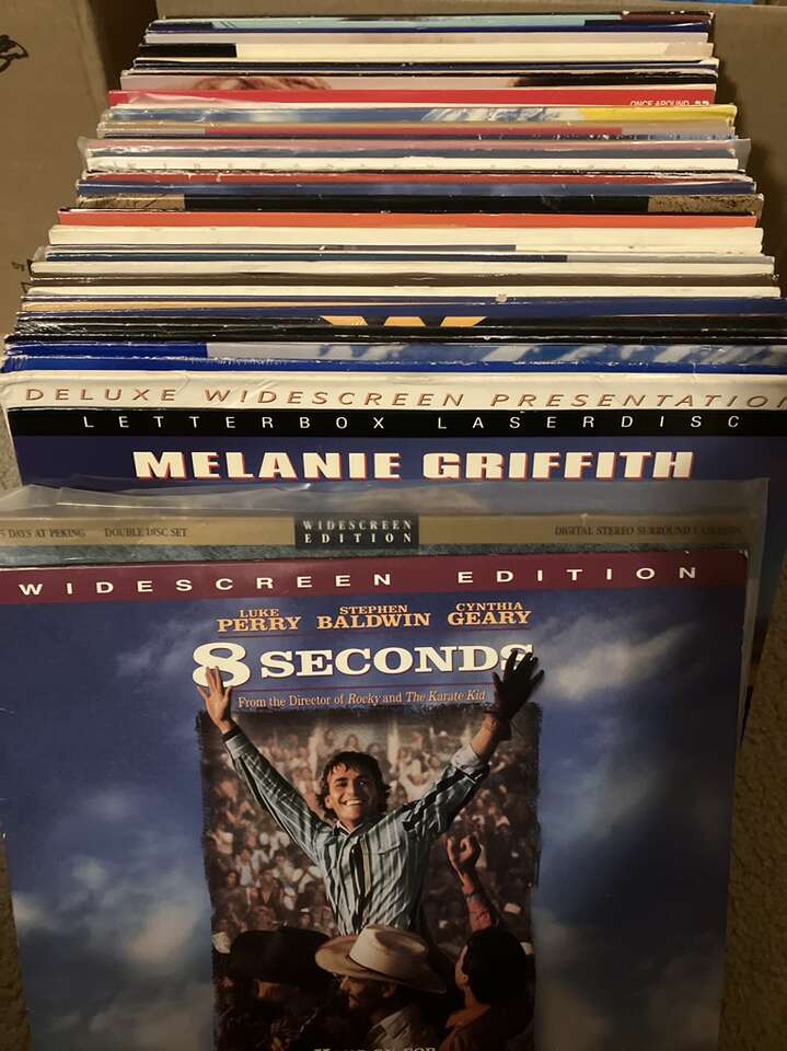Large Laserdisc Lot Laser Disc