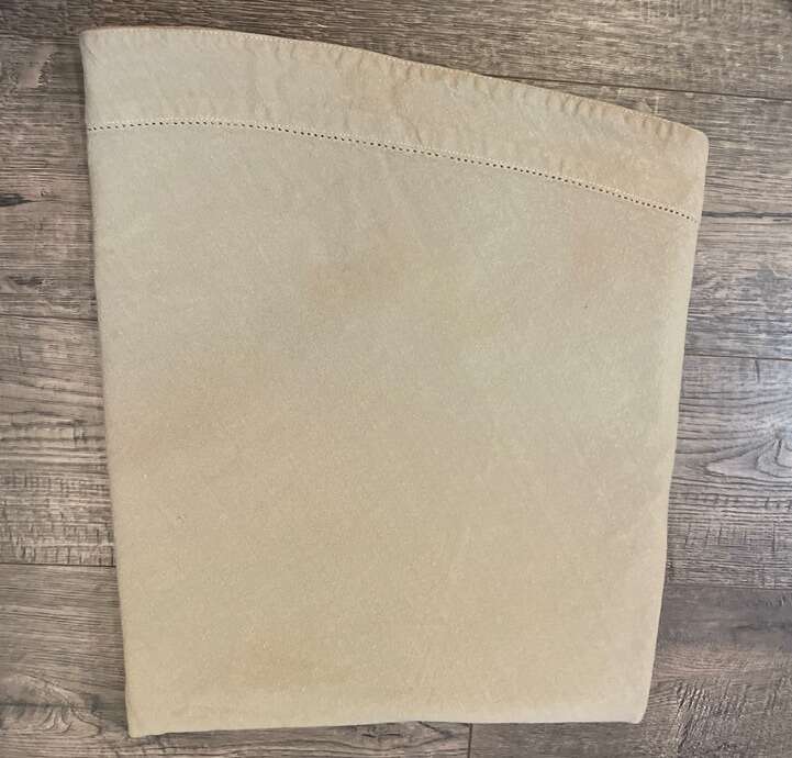 Taupe Linen/Cotton Round Tablecloth