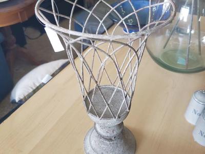 BRAND NEW METAL VASE HOME DECOR 13" TALL